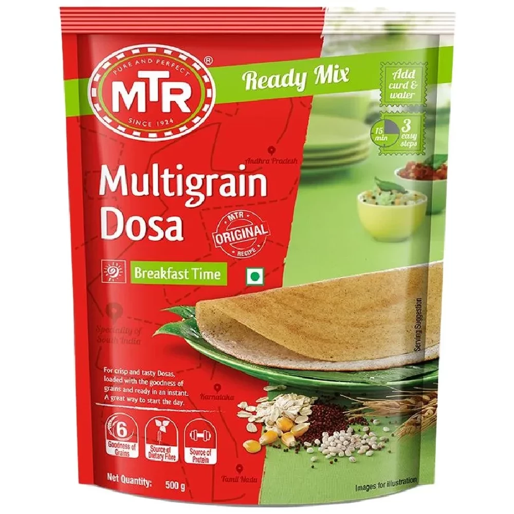 MTR Breakfast Mix - Multigrain Dosa, 500 g Pouch-1.webp